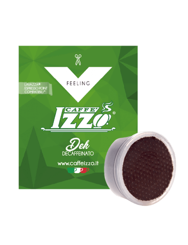 100 cápsulas compatibles con FAP Lavazza Espresso Point Caffè Izzo Dek Decaffeinato