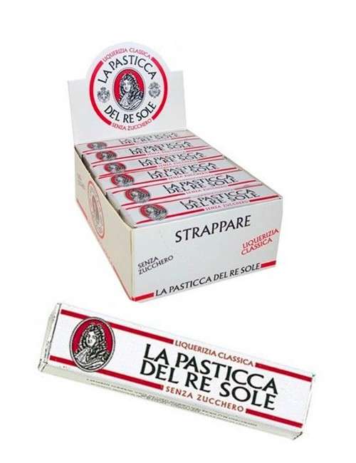 La Pasticca del Re Sole classic sugar-free licorice 24 pieces