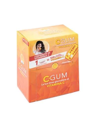 C-Gum integratore vitamina C gusto agrumi marsupio 150 pezzi