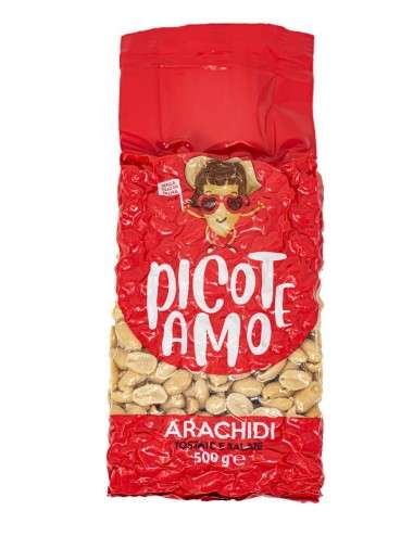 Geröstete und gesalzene Erdnüsse Picoteamo 500 g Beutel