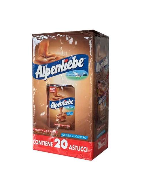 Alpenliebe choco caramel sans sucre 20 cases