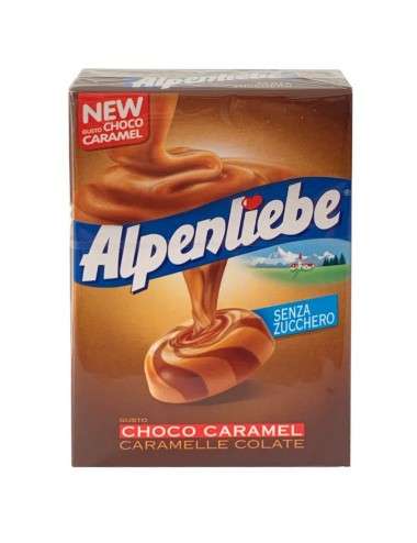 Alpenliebe choco caramel senza zucchero 20 astucci x 49 g