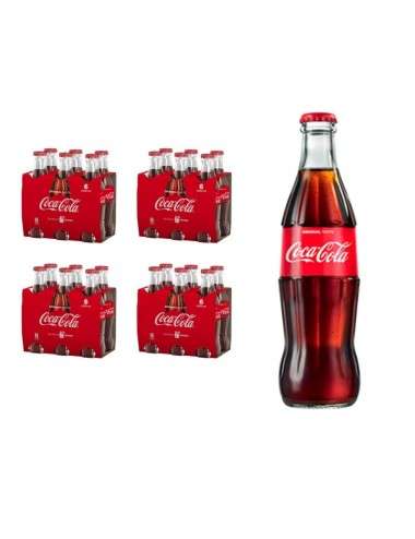 Coca Cola Original Taste 4 confezioni da 6 bottiglie in vetro da 20 cl