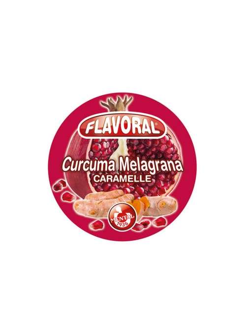 Flavoral caramelle curcuma melagrana 16 scatoline latta x 35 g