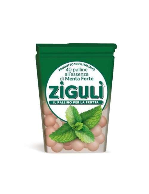 Zigulì candy balls flavor Strong Mint 24 g case - 1