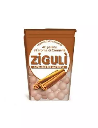 Bolas de caramelo Zigulì sabor canela caja de 24 g