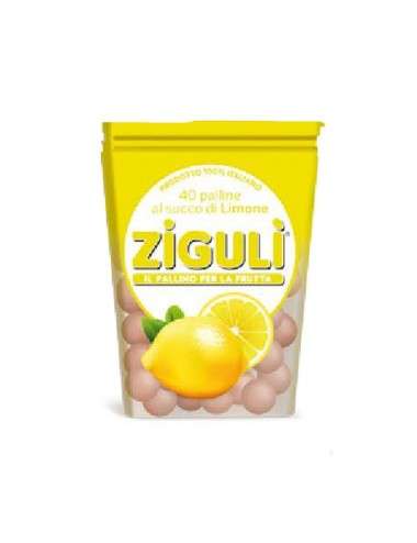 Bolas de caramelo Zigulì sabor limón caja de 24 g