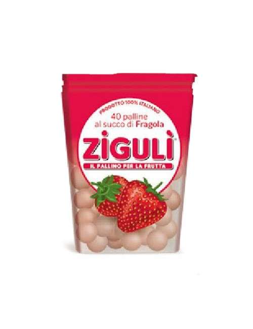 Zigulì candy balls strawberry flavor 24 g box