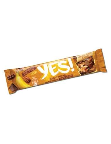 YES! Bar with with Chocolate, Banana and Pecans 24 x 35 g