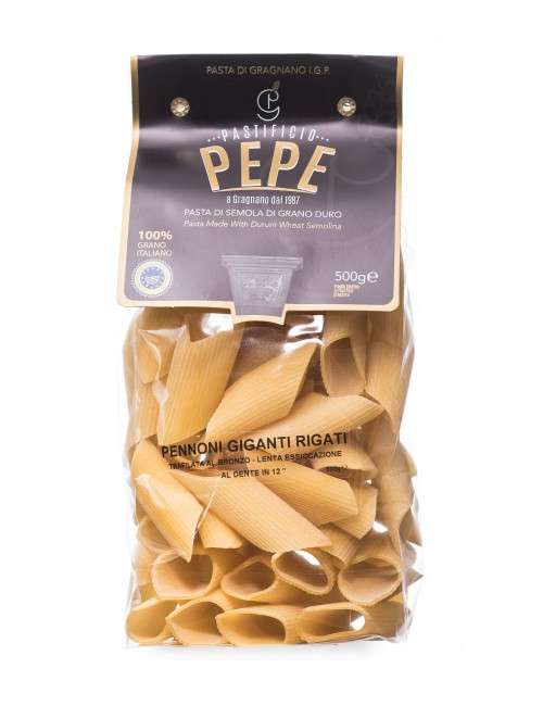 Pennoni giganti pasta di gragnano I.G.P. Pastificio Pepe 500 g