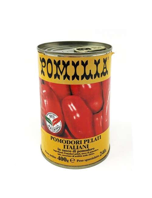 Pomilia peeled tomatoes 24 400 g cans