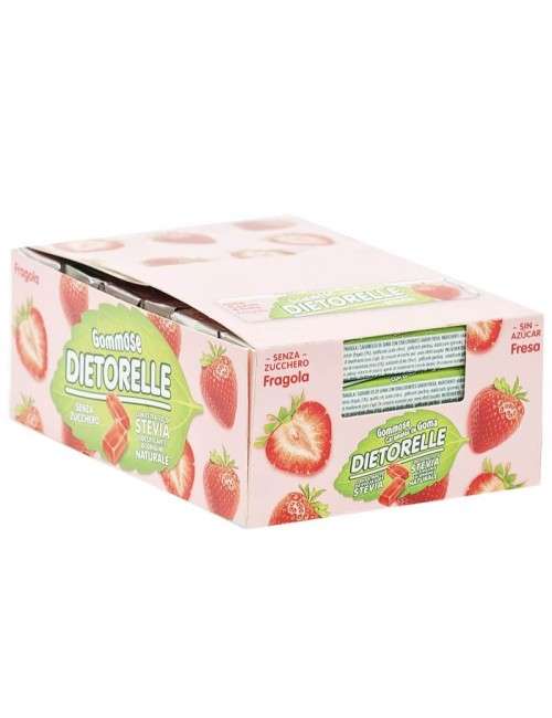 Bonbons gommeux saveur fraise DIETORELLE 24 PCS