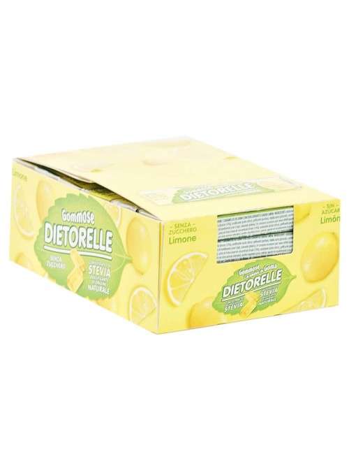 Bonbons gommeux aromatisés au citron DIETORELLE 24 PCS