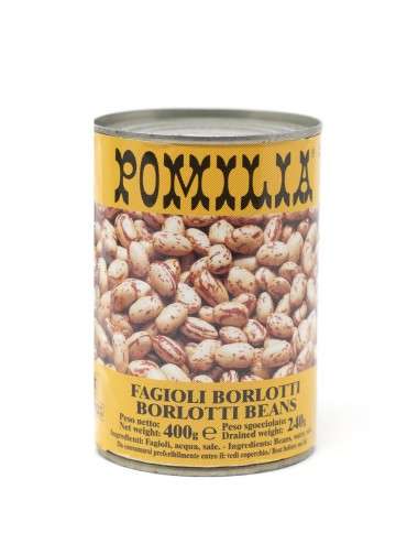 Pomilia borlotti beans 24 cans x 400 g