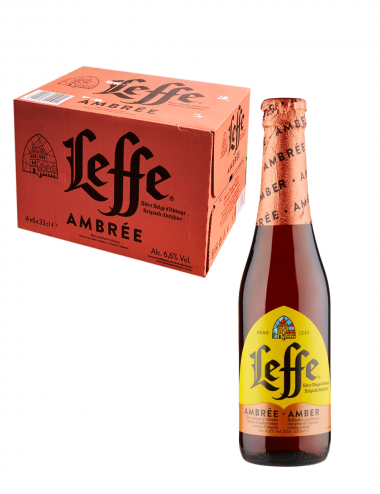 Leffe bière belge Ambrée 24 x 33 cl