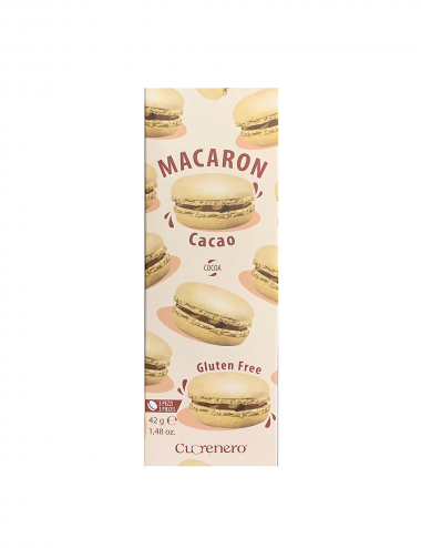 Macaron al cacao Cuorenero scatola 3 pezzi