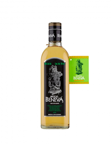 Mezcal Beneva tequila with worm gusano 70 cl