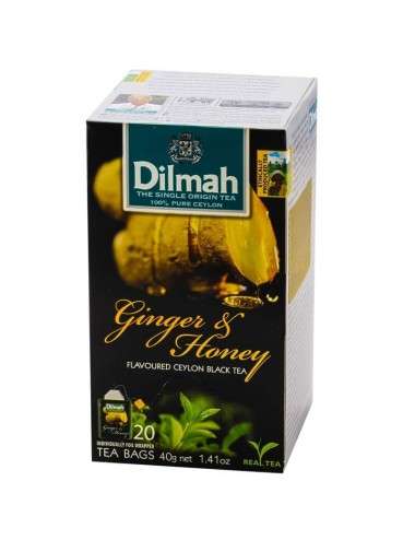 Tè nero con Ginger e Miele Dilmah 20 bustine