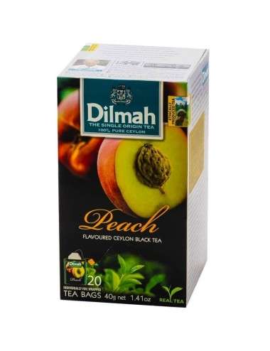 Dilmah peach black tea 20 sachets