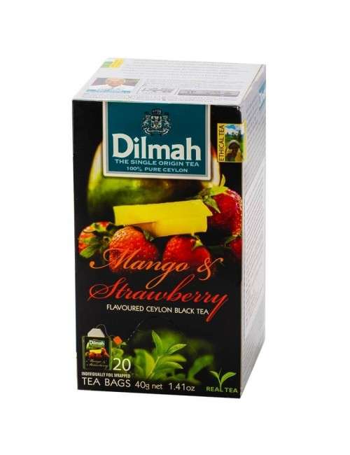 Tè nero Mango e Fragola Dilmah 20 bustine