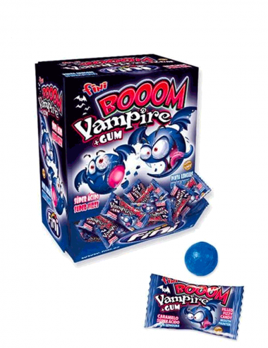 Fini Boom Vampire + chicle colorante lengua super chispeante 200 piezas