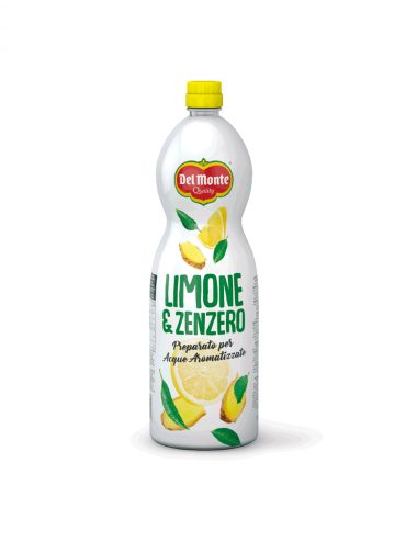 Agua de bienestar Del Monte limón y jengibre 1 L