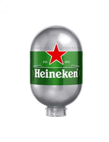 Barril de cerveza Heineken PET de 8 litros con cuchilla Heineken - 1