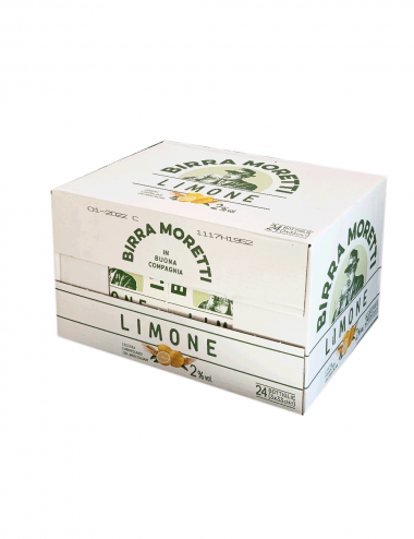 Birra Moretti limone cartone da 24 bottiglie da 33 cl