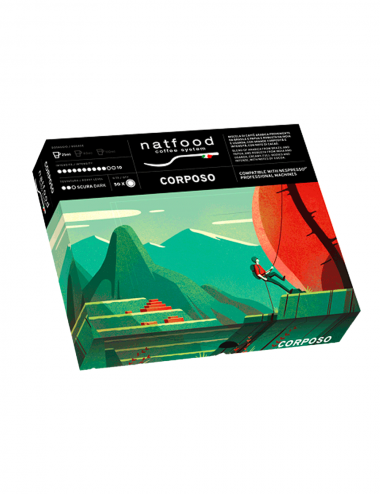 Espresso con cuerpo Sistema de café Natfood compatible Nespresso Professional 50 piezas Natfood - 2