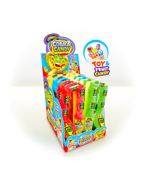 Cobra candy giocattolo e caramelle Johnny Bee 12 x 16 g