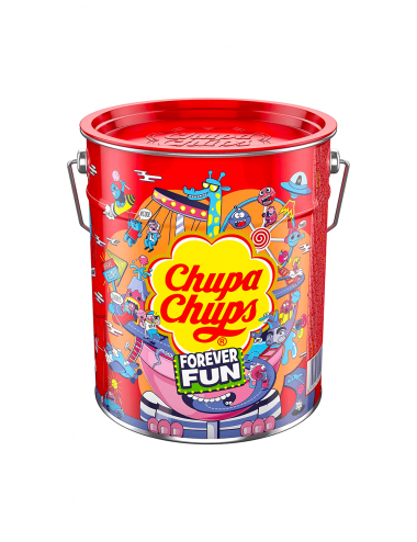 Chupa Chups cubeta 150 piruletas forever fun