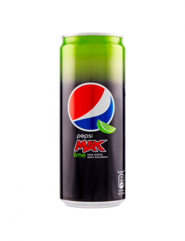 Pepsi Max lime max gusto zero zucchero cassa 24 lattine x 33 cl