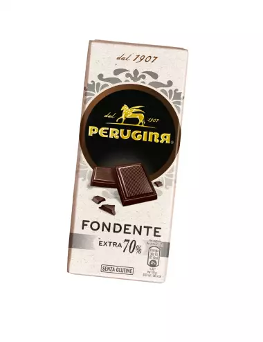 70 % de table de chocolat noir Perugina 1907 18x80g