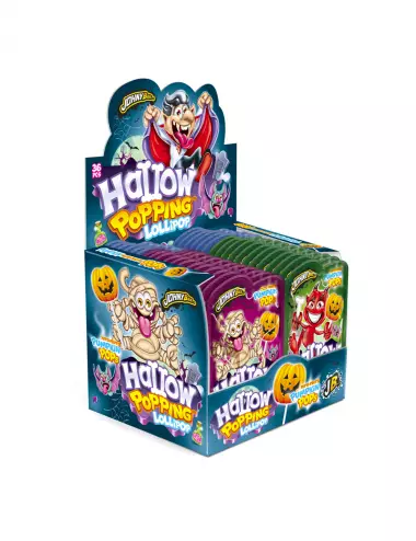 Hallow popping lollypop Johnny Bee 36 x 13g