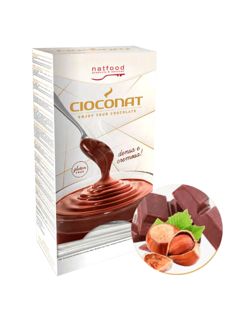 Heiße Schokolade Haselnuss Cioconat Natfood 36 Einzeldosisbeutel