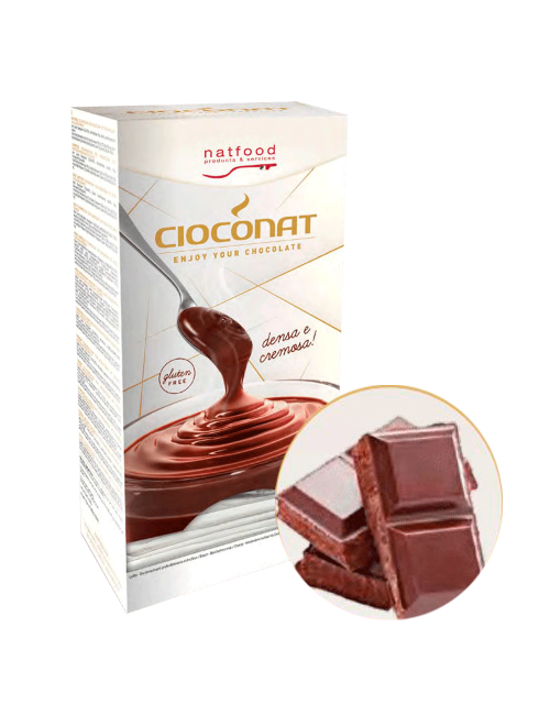 Extra dunkle heiße Schokolade Cioconat Natfood 36 Beutel