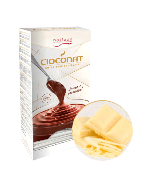 Weiße heiße Schokolade Cioconat Natfood 36 Einzeldosisbeutel