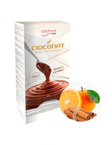 Heiße Schokolade Orange und Zimt Cioconat Natfood 36 Beutel