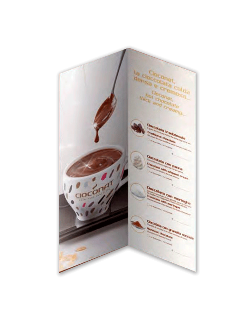 Cioconat menu for Natfood chocolate maker