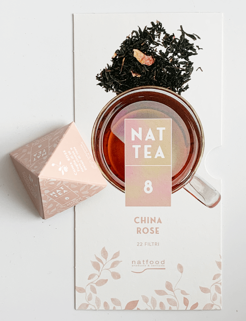 Nat Tea Tè china rose 22 filtri x 2,5 g Natfood