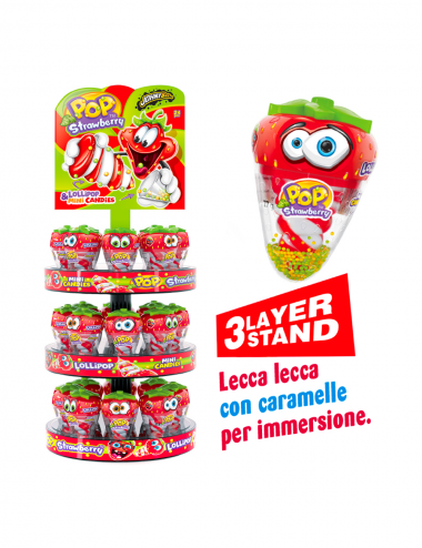 Pop strawberry dip and lick 24 x 27 g