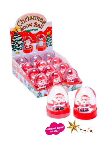 Christmas snow ball with candy 12 x 3 g