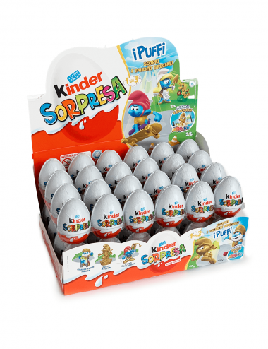 Ovetti Kinder surprise The Smurfs pack 48 eggs