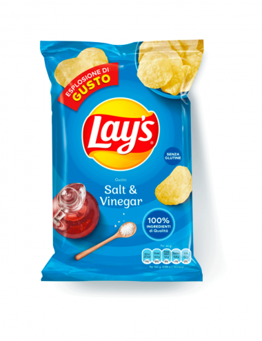 Lay's chips with salt and vinegar flavor 20 sachets x 44 g