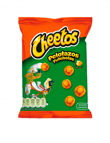 Cheetos Pelotazos Futebolas Lay's cheese flavor 20 sachets x 40 g
