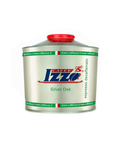 Caffè Izzo silver dek blend en granos, tarro de 1 kg