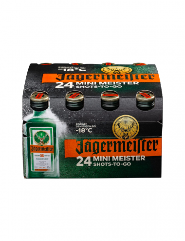 Jagermeister 24 mini meister shots to go 24 x 2 cl