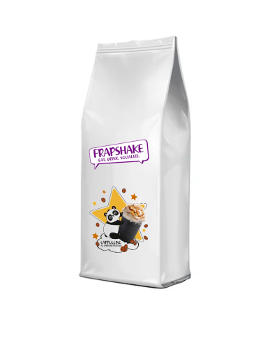 Frapshake protein charcoal cappuccino preparation Natfood 1 kg bag