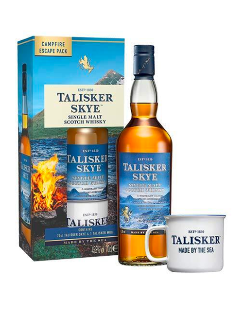 Talisker Skye Campfire Escape Pack 70 cl + Talisker-Becher