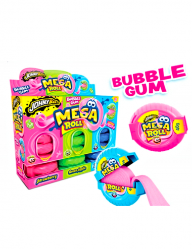Mega roll bubble gum Johnny Bee 24 x 40 g